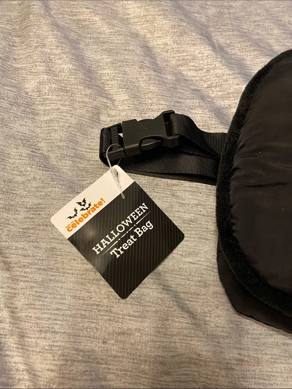 Way To Celebrate Halloween Treat Bag Fanny Pack Waist Bag Black Cat NWT